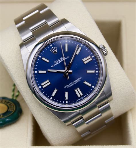 rolex oyster perpetual 41mm blue